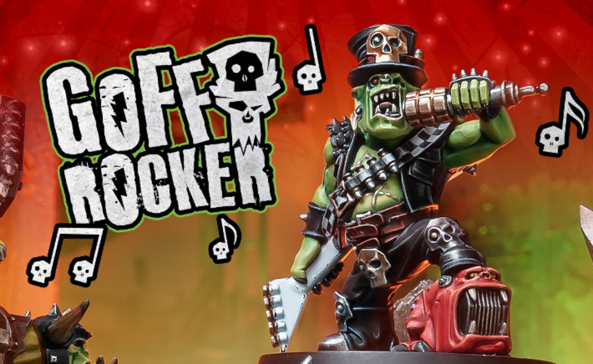 War of Sigmar - Commemorative Christmas model : Ork Goff Rocker !