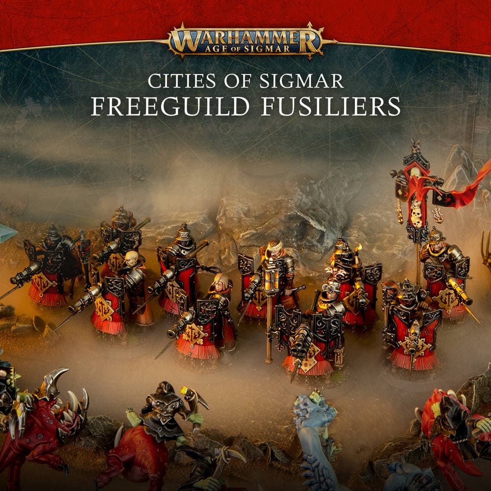 Warhammer CITIES OF SIGMAR Freeguild Fusiliers - Painting Commission